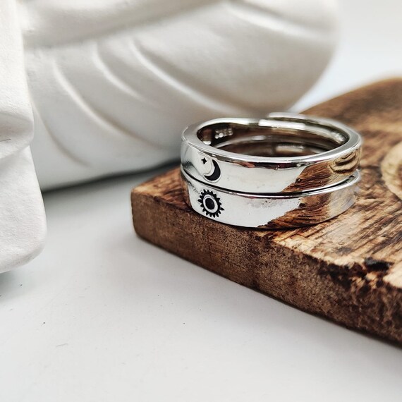 Moon and sun online promise rings