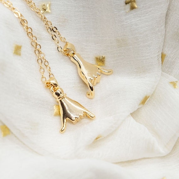 Necklace with pinky promise sale