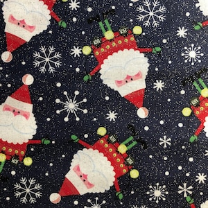 Tumbling Frosted Santas