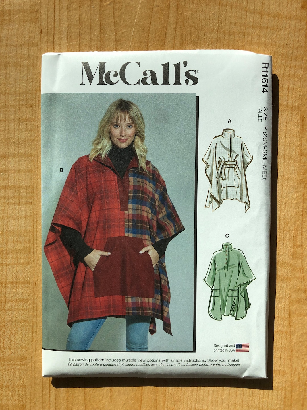Mccalls R11614 Poncho Pattern Mccalls 8437 Women's Poncho Rain Poncho ...