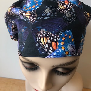Butterfly Monarch Euro Fit Scrub Cap Head Covering Surgical Cap Nurses Scrub Cap
