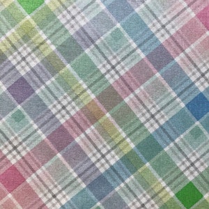 Easter Plaid Fabric Spring Cotton Print Spring Easter Fabric Easter ...