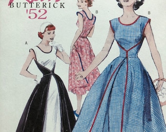 Butterick B4790 Vintage Walkaway Kleider Schnittmuster 50er Jahre Kleider Schnittmuster Vintage Kleid Butterick Retro schnell und einfach