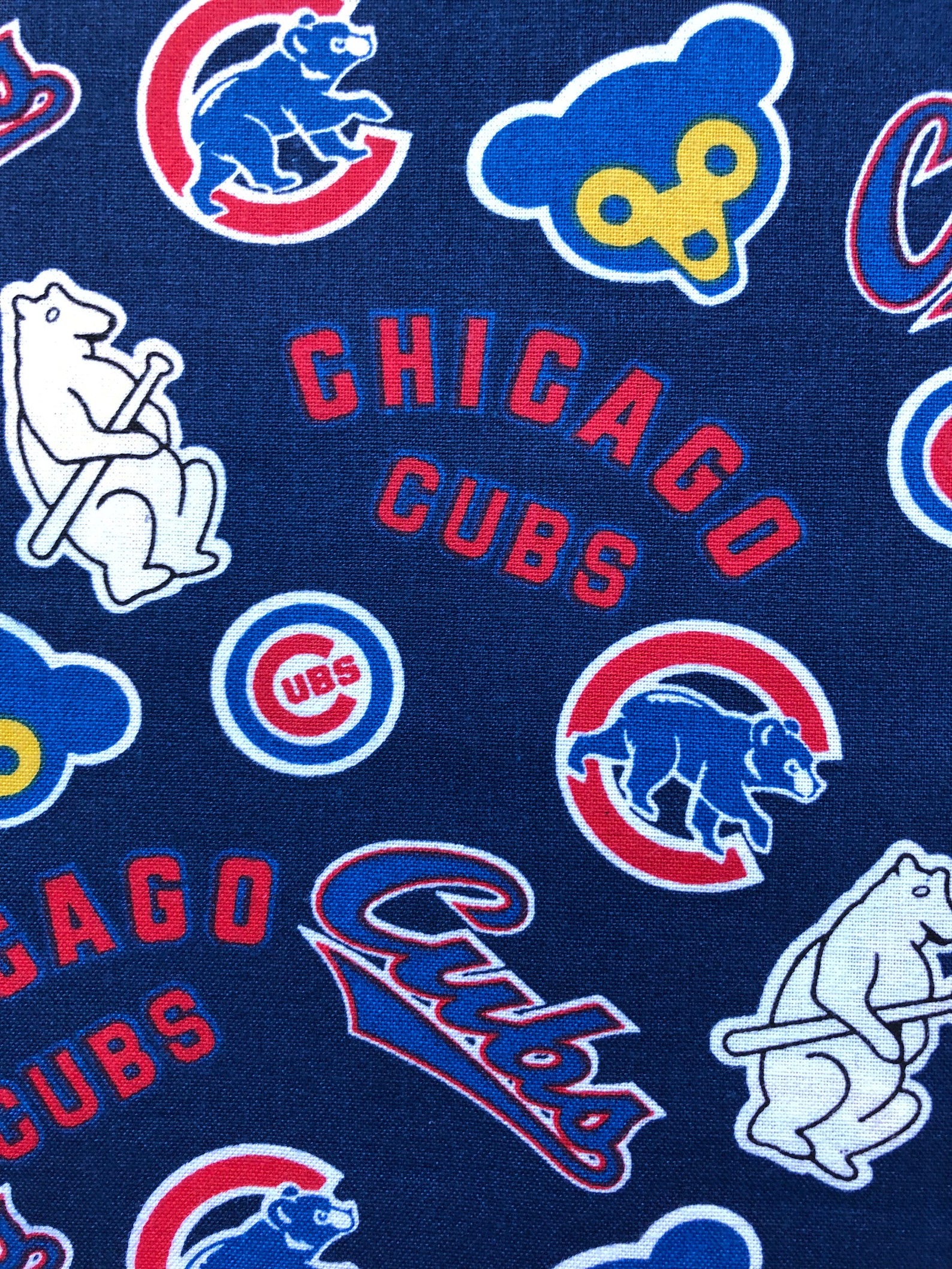 1/2 Yd Chicago Cubs Ballpark Lightweight Woven Cotton Fabric - Etsy