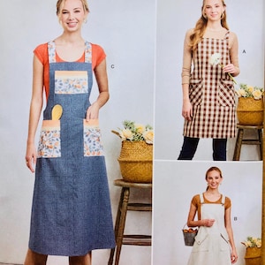 Simplicity S9938 Pullover Apron Paper Sewing Pattern apron pattern Simplicity apron pattern