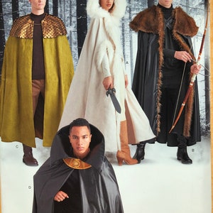 Simplicity 8770 Cape Pattern Shirley Botsford Designs Men&#39;s Women&#39;s Cape Patterns Hooded Snow Cape Renaissance Costume