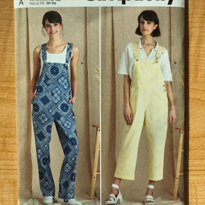 Simplicity S9590 Women's Overalls Pattern Overalls Sewing Pattern