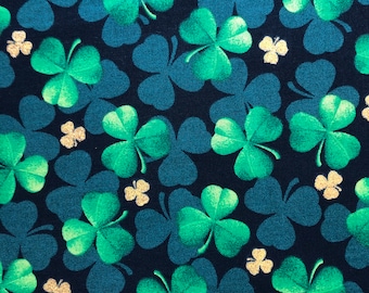 Kleeblatt Stoff Traditionen St Patricks Lucky Leichte gewebte Baumwolle Quilten Nähen Apperal Crafting Baumwollstoff