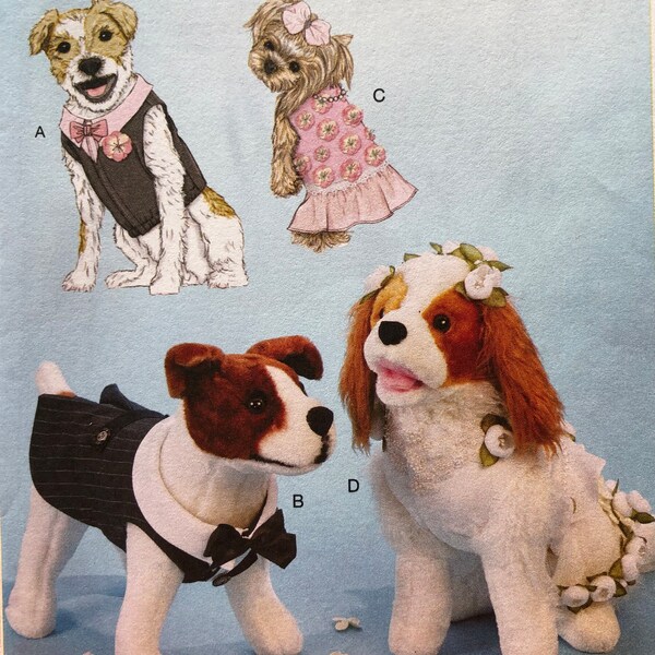 McCalls Pet Clothes Patterns Dog Wedding Dog Groom Formal Dog Wear Patterns McCalls M7850 7850