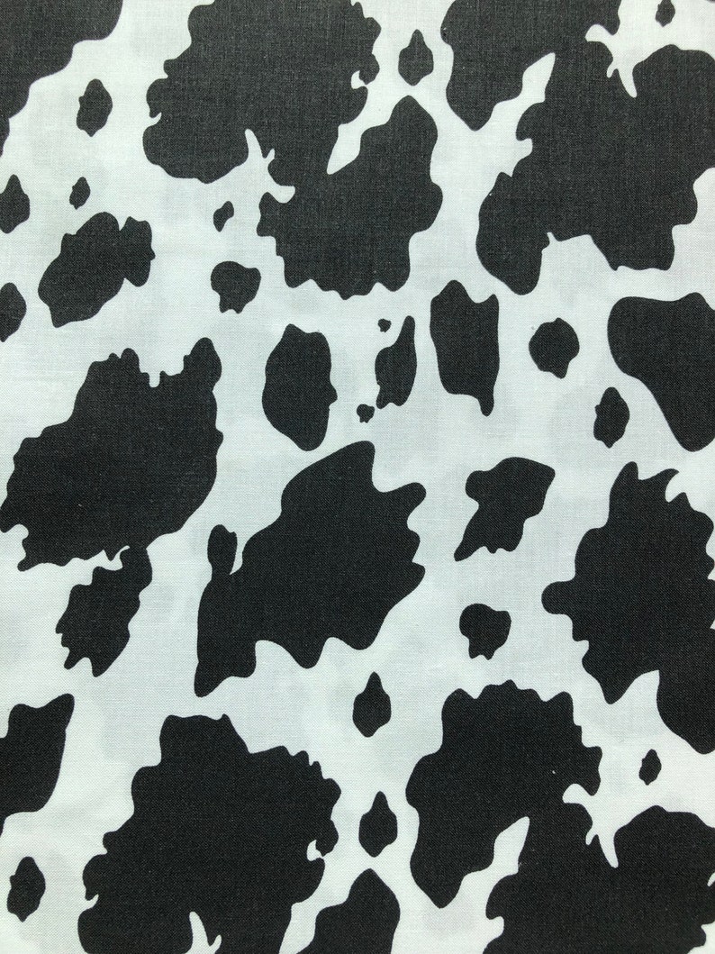 Cow Print Cotton Fabric Lightweight Cow Print Fabric Cotton Costume ...