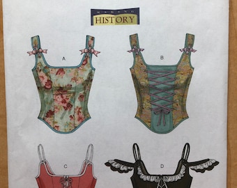 Corset Butterick B5935 Pattern Butterick Making History Corset Bustier Laced Corset Pattern