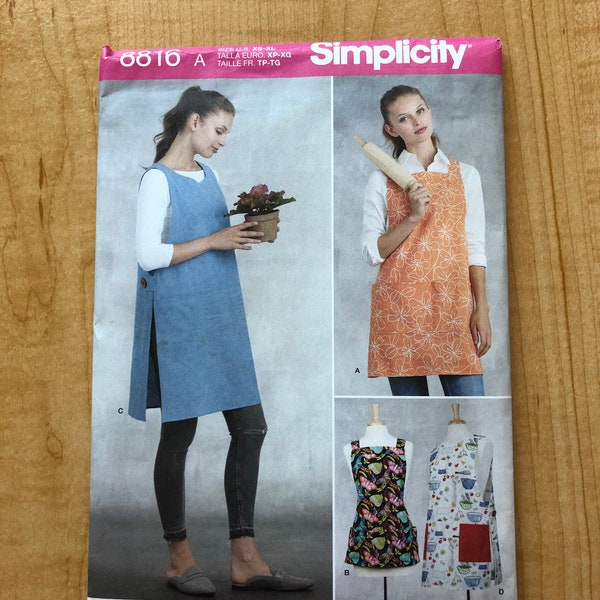 Women's Apron Pattern Simplicity Apron Dress Pattern Apron Smock Simplicity S9409 Apron Patterns