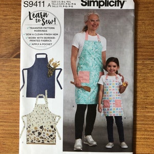 Mother Daughter Apron Patterns, Simplicity S9411