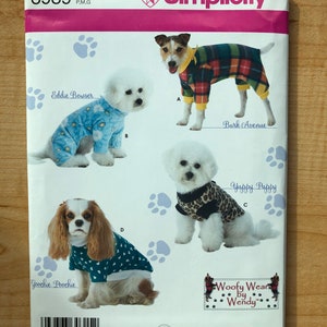 Dog Pajamas Shirts Clothes Patterns Simplicity 3939