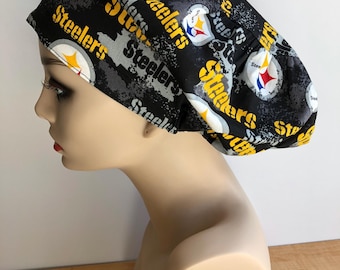 Klassische Pittsburgh Steelers Euro Fit Scrub Cap Nurses Steelers Kopf Haarkappe Nurses Kitchen Haarabdeckung Hut Küchenkappe Kopfbedeckung