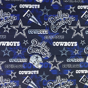Tessuto di cotone 100% Dallas Cowboys Tessuto di cotone intrecciato leggero-medio Cowboys Tessuto di cotone Dallas Cowboys Larghezza 58 pollici