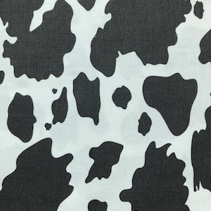 Cow Print Cotton Fabric Lightweight Cow Print Fabric Cotton Costume Quilting Woven cotton