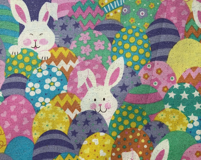 Easter Plaid Fabric Spring Cotton Print Spring Easter Fabric Easter ...