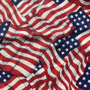 Tecido de algodão com bandeira dos Estados Unidos