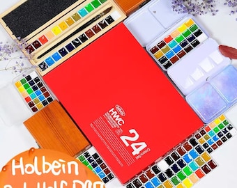 Media pastilla de acuarela Holbein de 2 ml