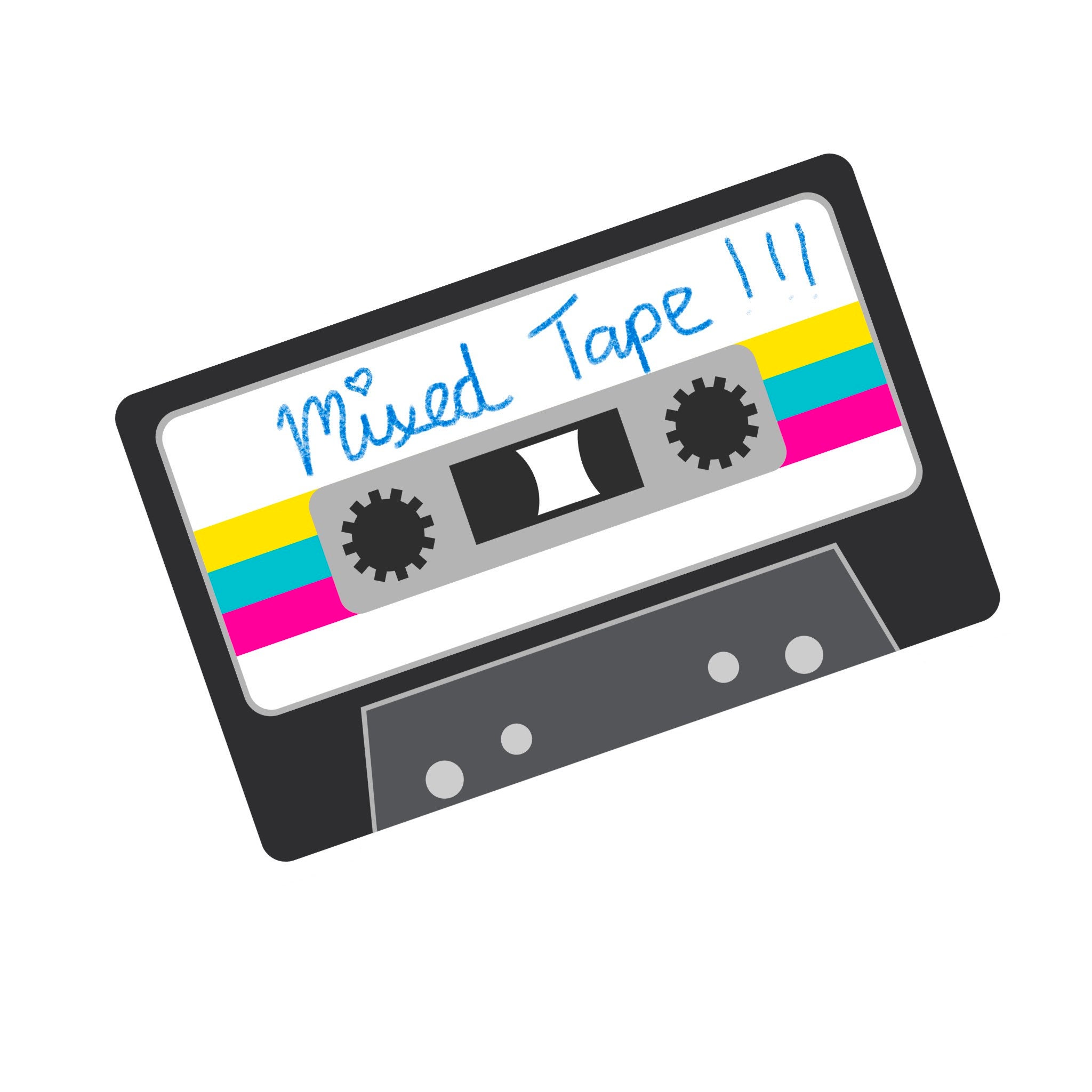 Cassette tape sticker | Etsy