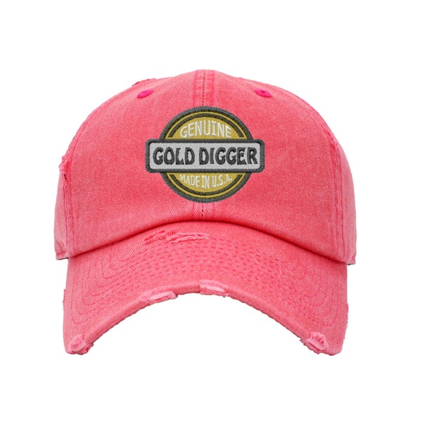 Gold Digger Embroidered Vintage Dad Hat Adjustable Cap