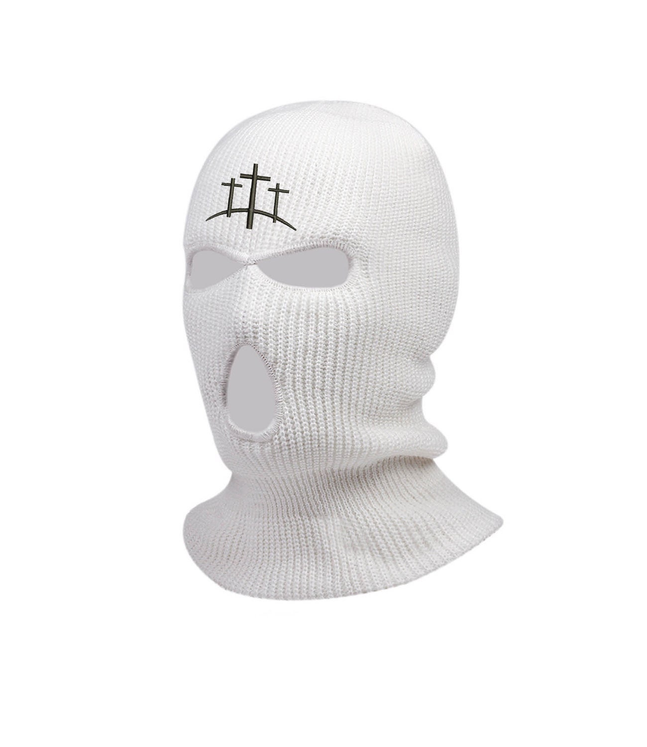 Ski Mask Balaclava for Men and Women 3 Hole Full Face Beanie Design Custom  Tear Drop Tattoo Embroidery (BlackwithYellow) at  Men's Clothing store