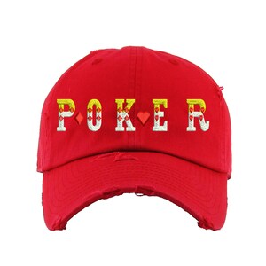 Poker Adult Dad Hat Embroidered Vintage Hat Cool Cap for men and women.