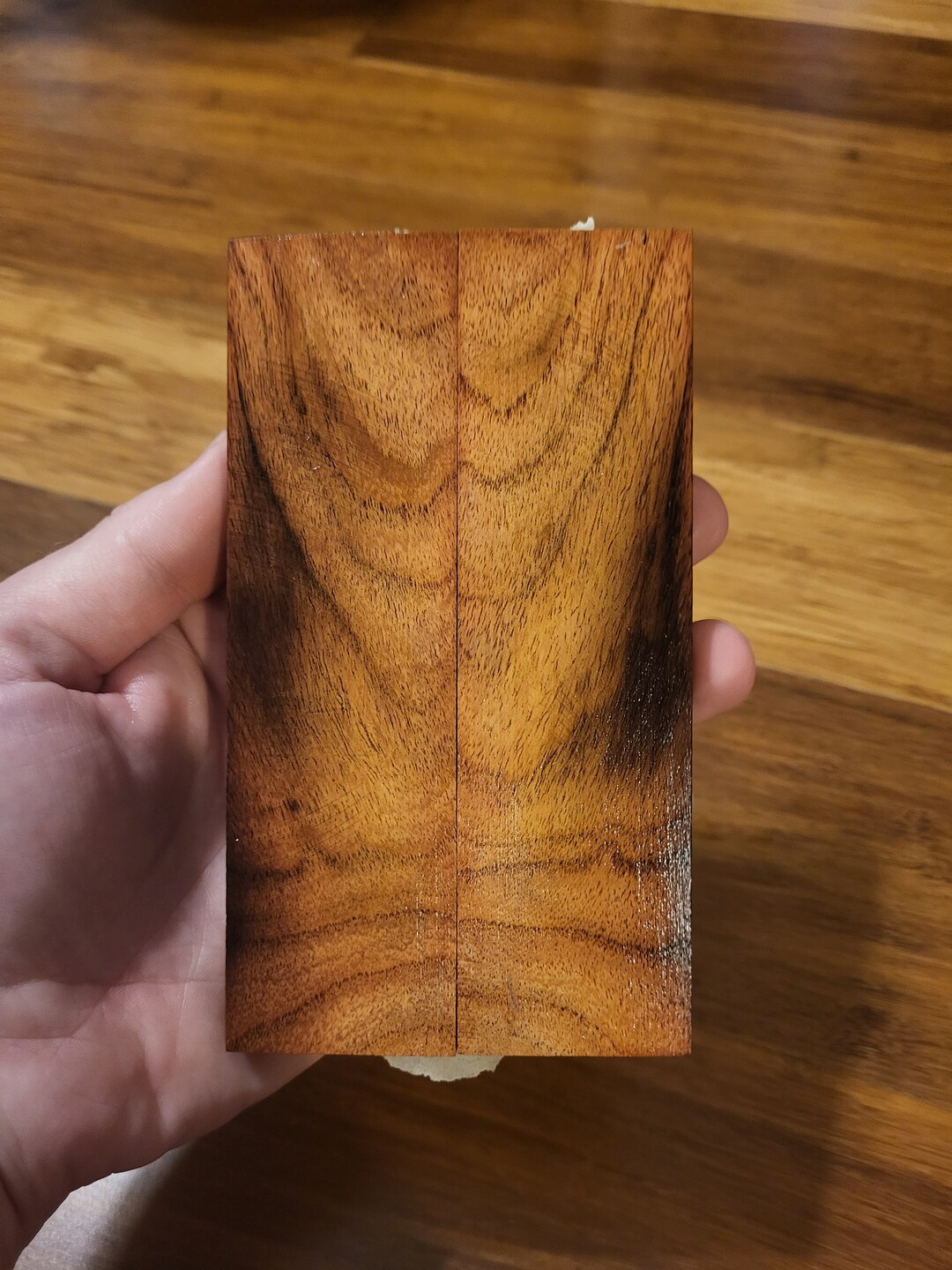 Stabilized Knife Scales Mesquite Book Matched Set Etsy