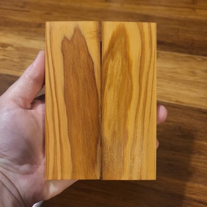 Stabilized Knife Scales - 100 plus year old Pine - Book Matched Set