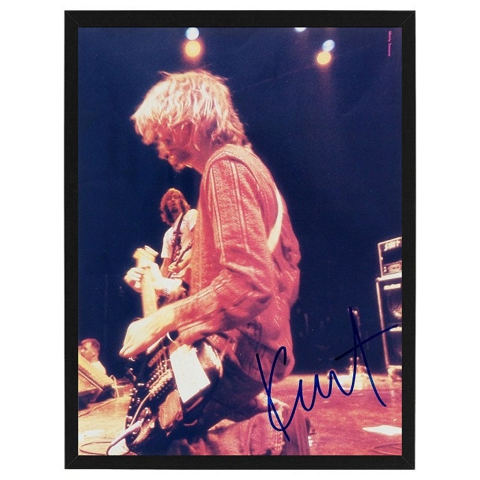 Rare Kurt Cobain Nirvana Signed / Autographed Photo Print Etsy