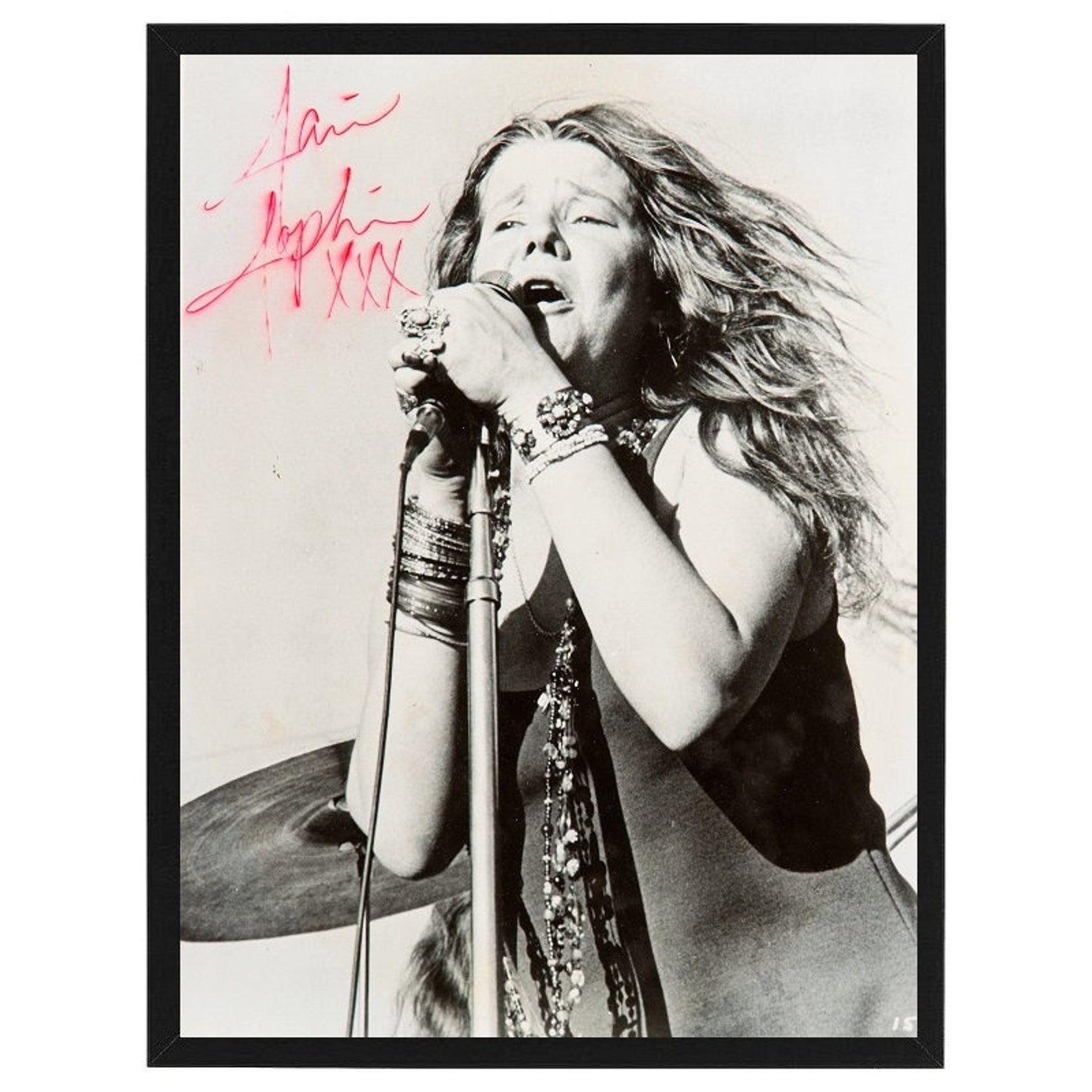 Ultra Rare Janis Joplin Signed / Autographed Vintage Photo Etsy