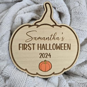 Personalised My First Halloween, Halloween Decor, First Halloween