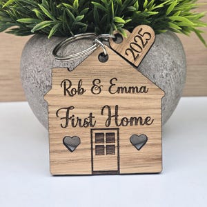 First Home, Personalised Gift, New House Keyring