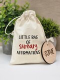 Sweary Affirmations- 10 Affirmation Tokens and Personalised Name Token, Motivational Fun Pick-Me-Up, Unique Gift for Friends and Loved Ones