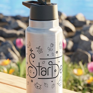 Stardew Valley Tumbler, Stardew Tumbler, Stardew Valley Gift, Pelican Town, Stardew Valley merch, Stardew Gator Tumbler 32 oz image 1