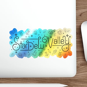 Stardew Valley Sticker, Stardew Sticker, Stardew Valley Gift, Stardew Valley Art, Stardew Valley Holographic Die-cut Sticker