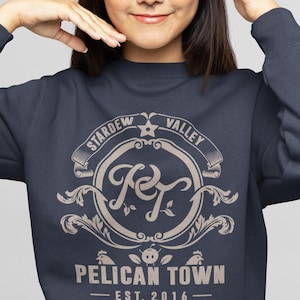 Stardew Sweatshirt, Stardew Shirt, Pelican Town Shirt, Stardew Valley Gift, Stardew Valley Merch Unisex Heavy Blend Crewneck Sweatshirt