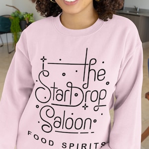 Stardew Valley Sweatshirt, Stardew Shirt, Stardrop Saloon Shirt, Stardew Valley Gift, Stardew Art Unisex Heavy Blend Crewneck Sweatshirt