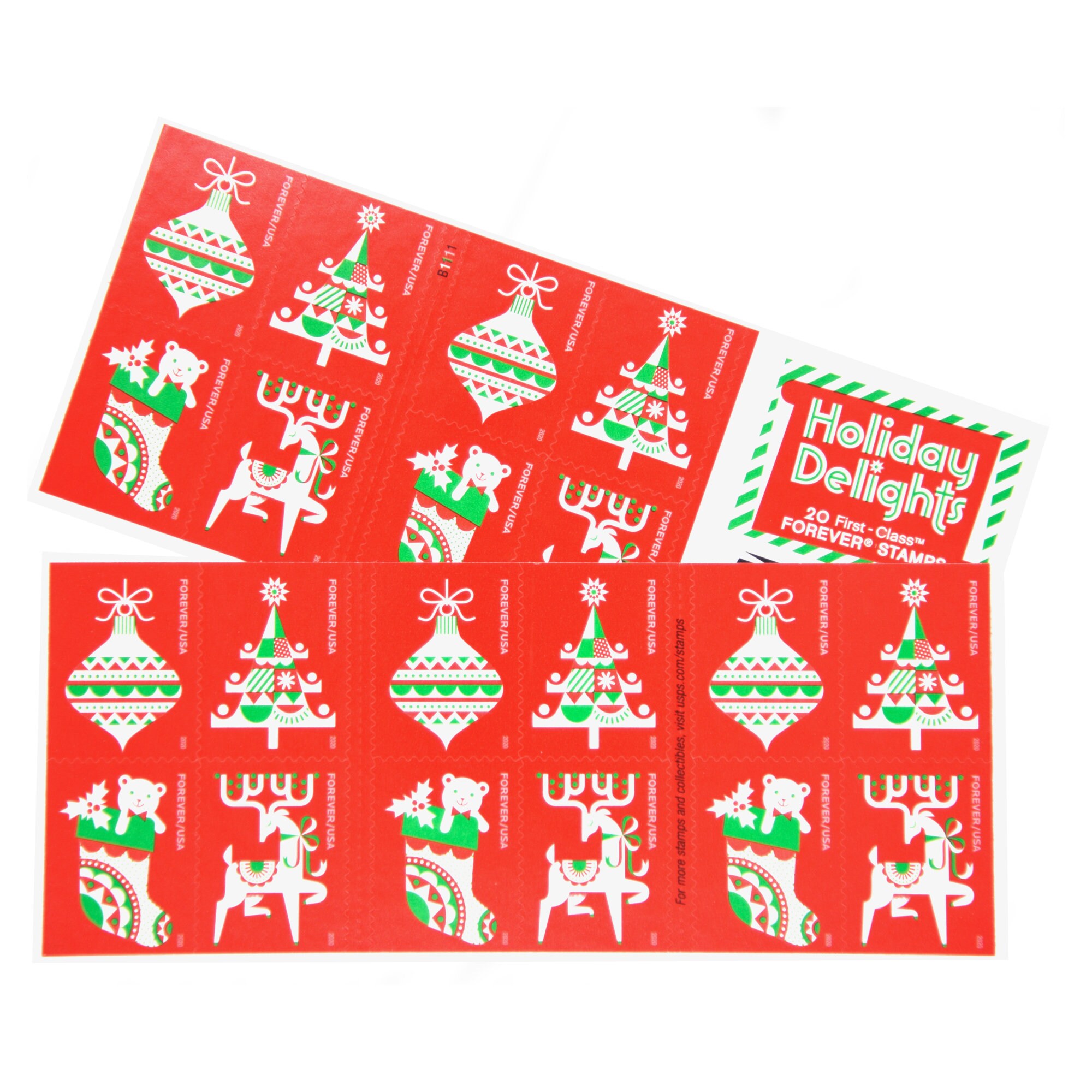USPS Holiday Delights Forever Stamps for Christmas Cards and Etsy