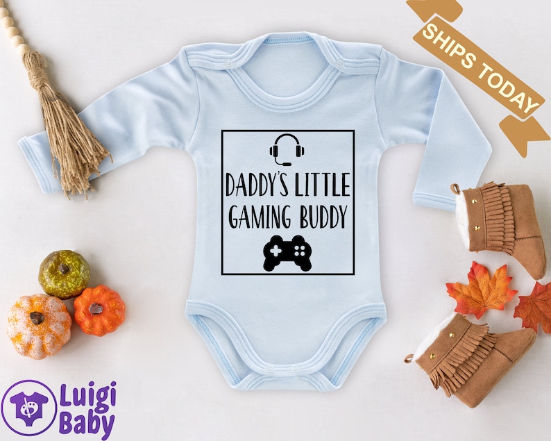 Babygirl Onsie Baby Boy Clothes Baby Clothes Baby Onesie Game Onesie Baby Girl Custom Onsy Daddy Gaming Buddy Funny Baby Clothes