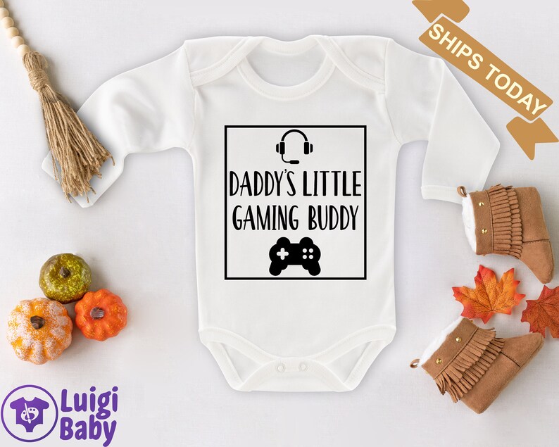 Babygirl Onsie Baby Boy Clothes Baby Clothes Baby Onesie Game Onesie Baby Girl Custom Onsy Daddy Gaming Buddy Funny Baby Clothes
