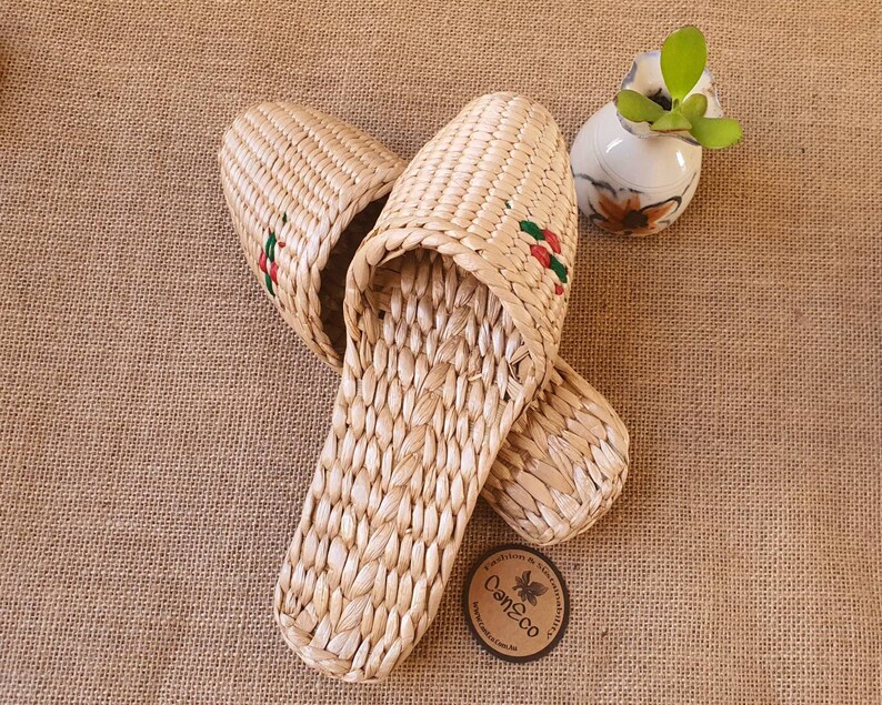straw slippers amazon