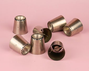 Nozzle Sultane piping nozzle with hole in the middle nozzle for meringue macarons pastries cakes decoration nozzle garnishing nozzle large piping nozzle cupcakes