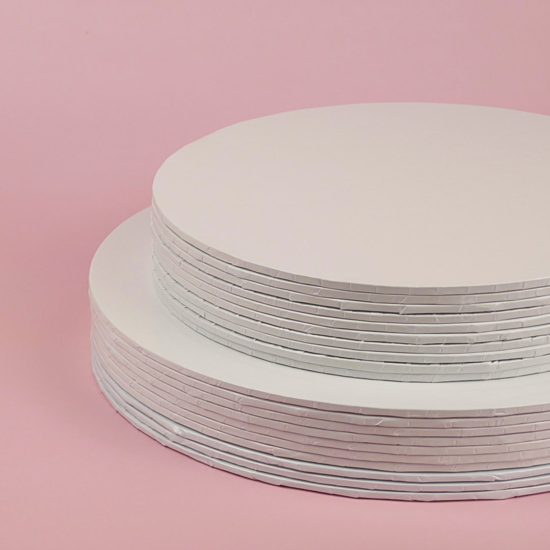 Silberne Cakeboards, Durchmesser 30 cm