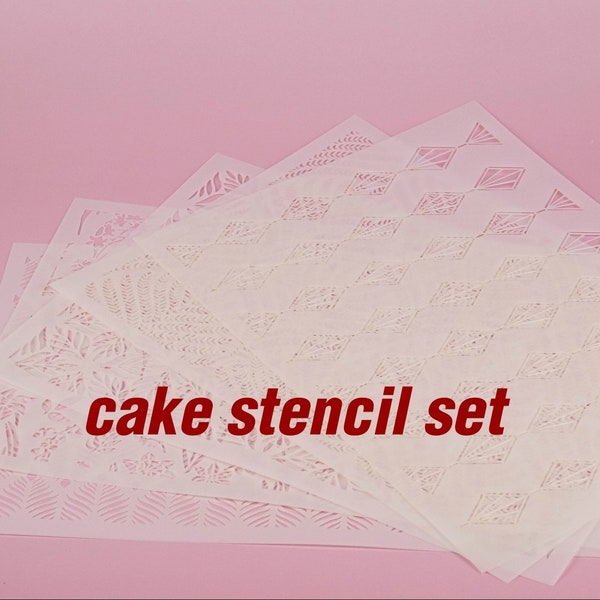 Torten Schablone Set Kuchenschablone Geburtstag cake stencil Hochzeit Deko Tortenschablone Muttertag backen Geschenk baby shower Torte Deko