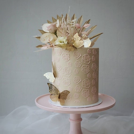 Stencil per torta, stencil per torta con rose, stencil per torta di  compleanno, decorazione per matrimonio, stencil per torta, regalo di  Natale, torta per baby shower -  Italia
