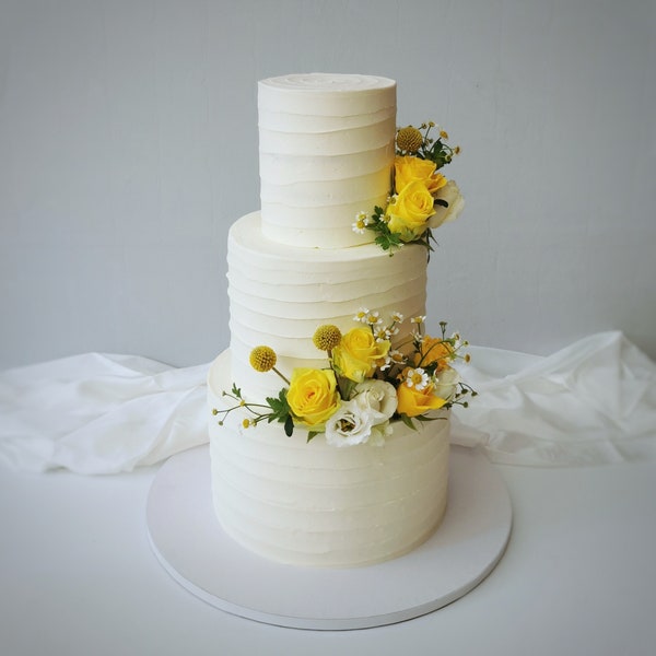 Faites vos propres recettes de gâteaux Gâteau à un étage 2 étages 3 étages Préparez votre propre gâteau de mariage sans fondant Recette de gâteau convertisseur simple