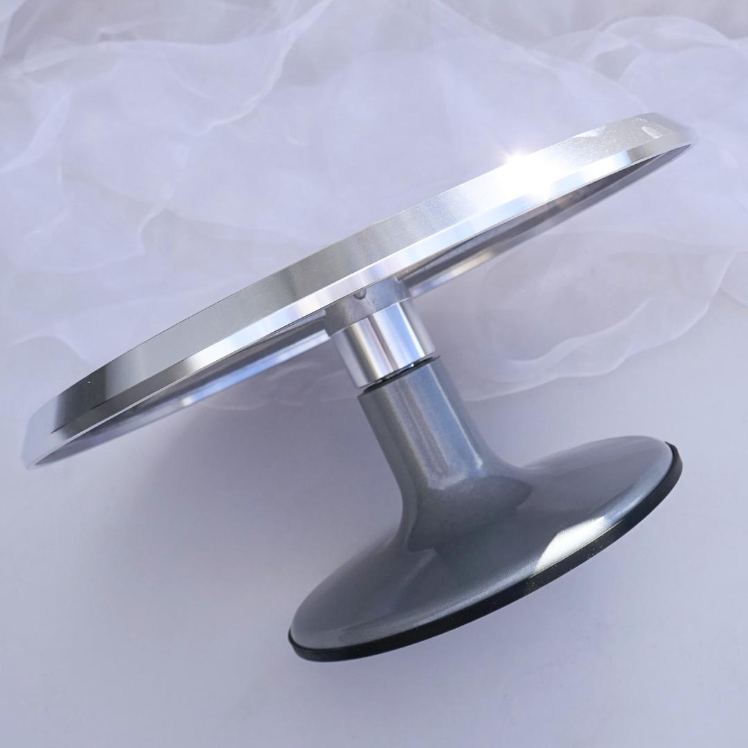 Torten Drehteller Kuchen Drehteller aus Aluminum zum einstreichen von Torten Premium Qualität Tortenplatte Tortenständer drehbar
