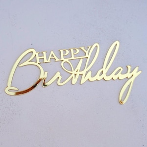 cake topper Geburtstag gold cake topper happy birthday gold Geburtstag Deko Mädchen cake topper gold Deko Torte charm cake topper Geburtstag